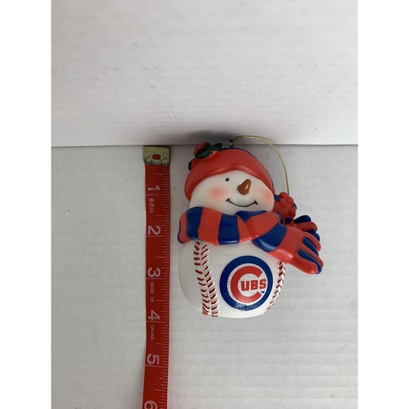 Lot Wrigley Field Chicago Cubs Scottish Christmas Snowman Ornaments MLB Baseball - Picture 6 of 8